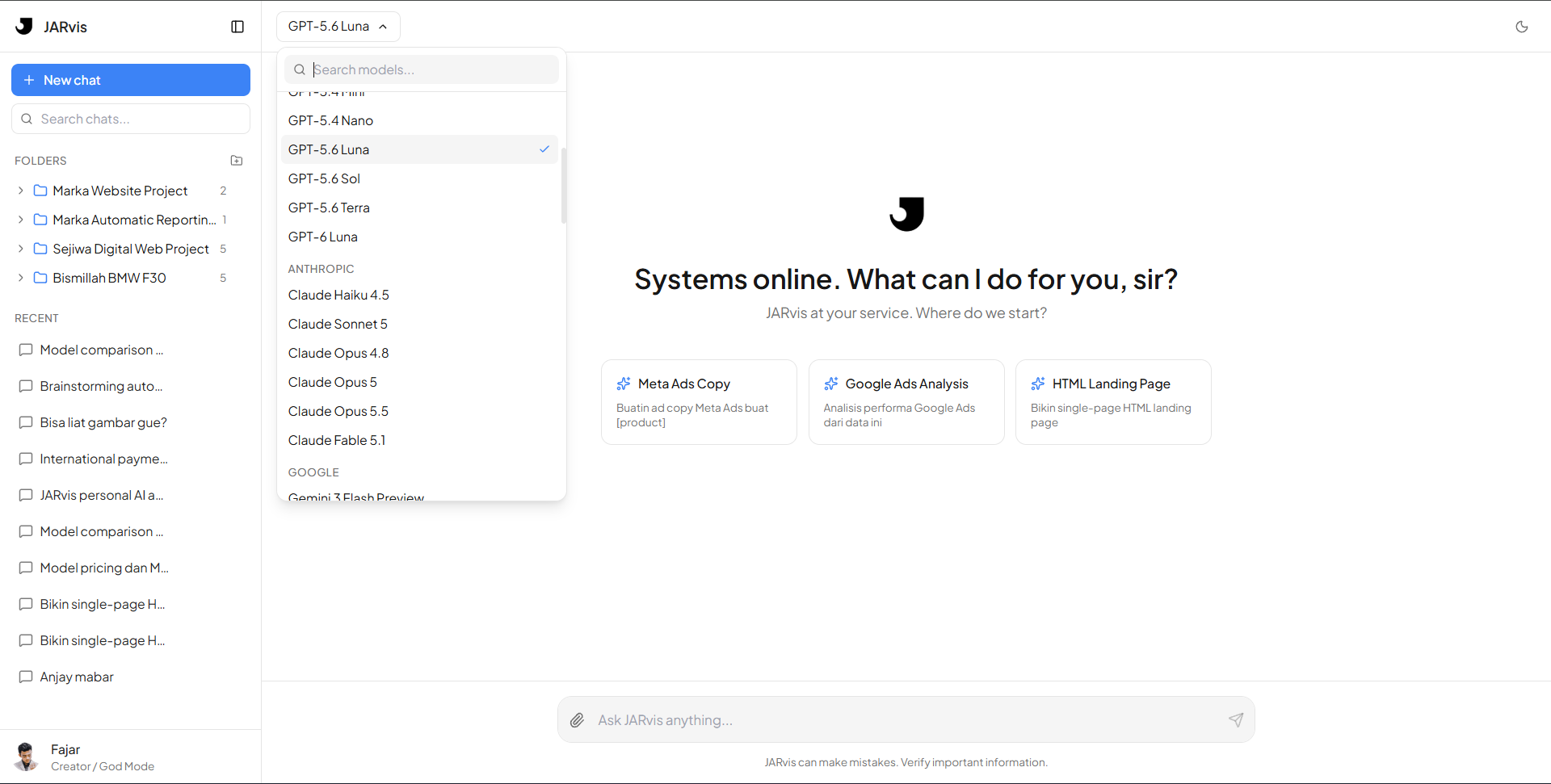 JARvis screenshot